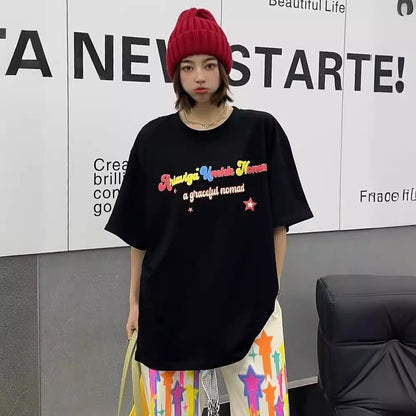 大好評  ファッション 個性派 半袖Tシャツ＜ins-8072＞