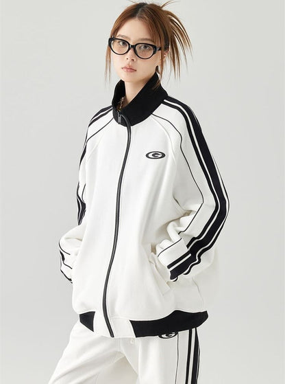 超人気商品 カジュアル 上下セット  ペアコーデ スポーツウェア 3色展開 ジャージ E-12630