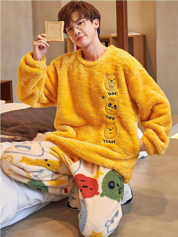 話題沸騰中 上質 絶対欲しい ファッション 着心地良い 3種選択 サンゴフリース パジャマ E-9780