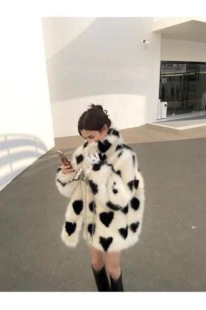 絶対欲しい 美人度アップもこもこボア厚手ジャケットE-12382