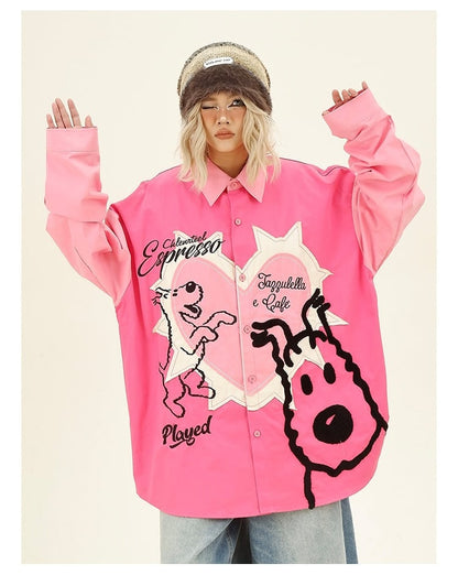 ベストセラーアイテム！ファッション感満々 切り替え アバンギャルド 2色選択 Tシャツ E-9506