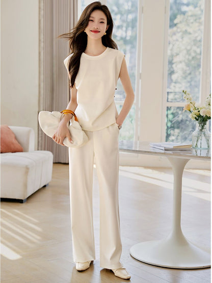 絶対欲しい カジュアル 上品 シンプル エレガント トップス＋パンツ E-8340