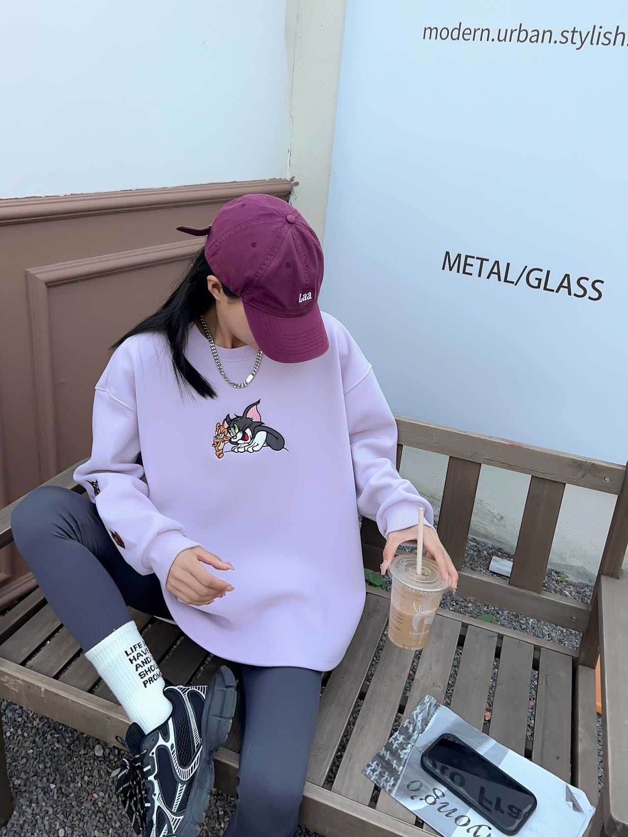 【裏起毛】早い者勝ち 上質 ファッション 刺繍 スウェットE-5815