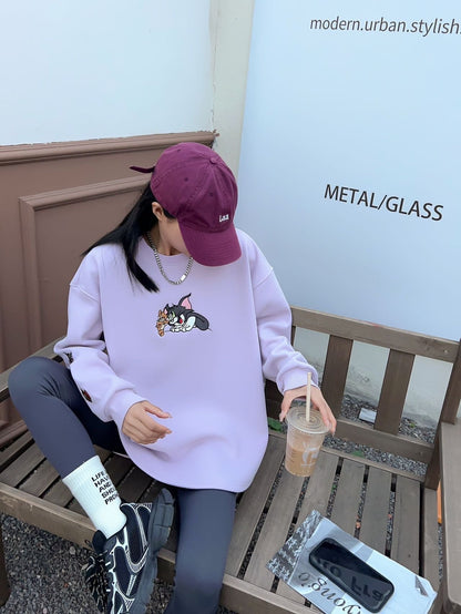 【裏起毛】早い者勝ち 上質 ファッション 刺繍 スウェットE-5815