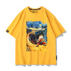 男女兼用 カジュアル プリント 半袖 Tシャツ F-13569
