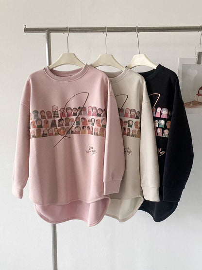 着回し力抜群 Eweet系可愛い オシャレデザイン スウェットE-10565