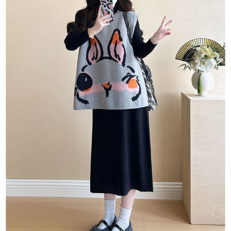 カジュアル ト デザイン オシャレ 着心地良い カジュアル 2色 ニット セータートE-12243