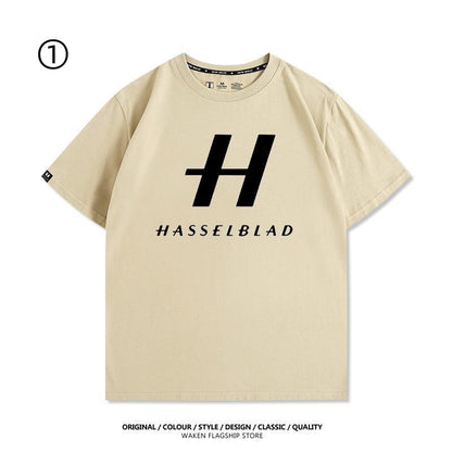 大人可愛い おすすめ プリントロゴ　半袖 Tシャツ-A2372
