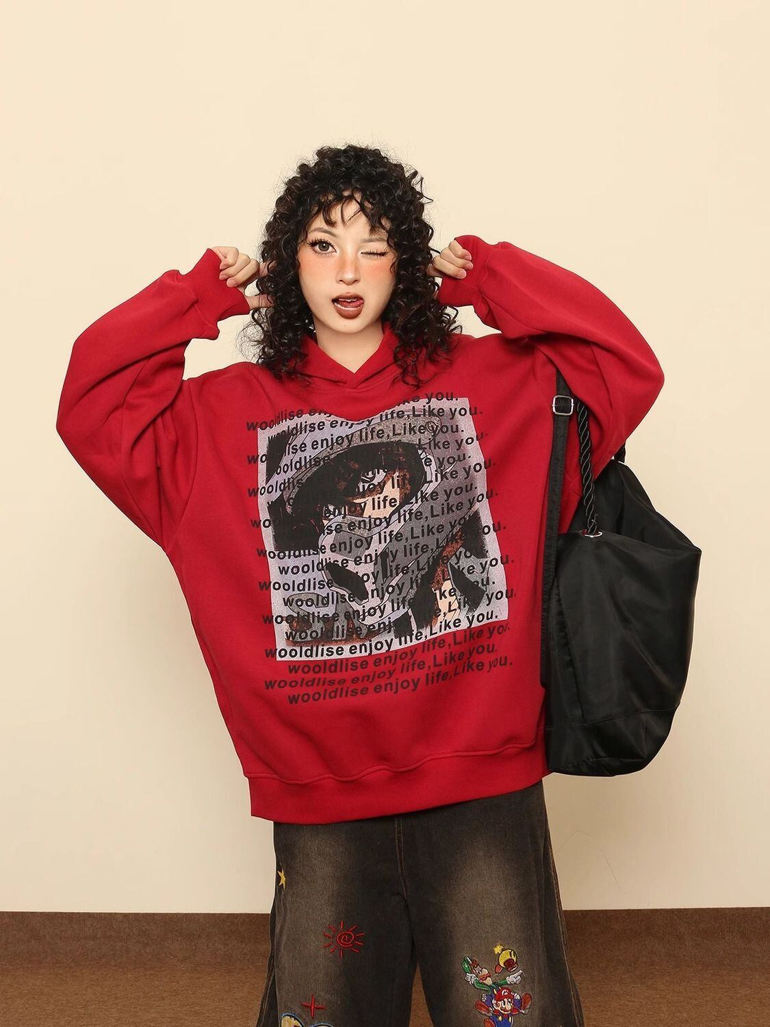 【裹起毛】今季も大流行 3色 プラスベルベット スウェット E-10263