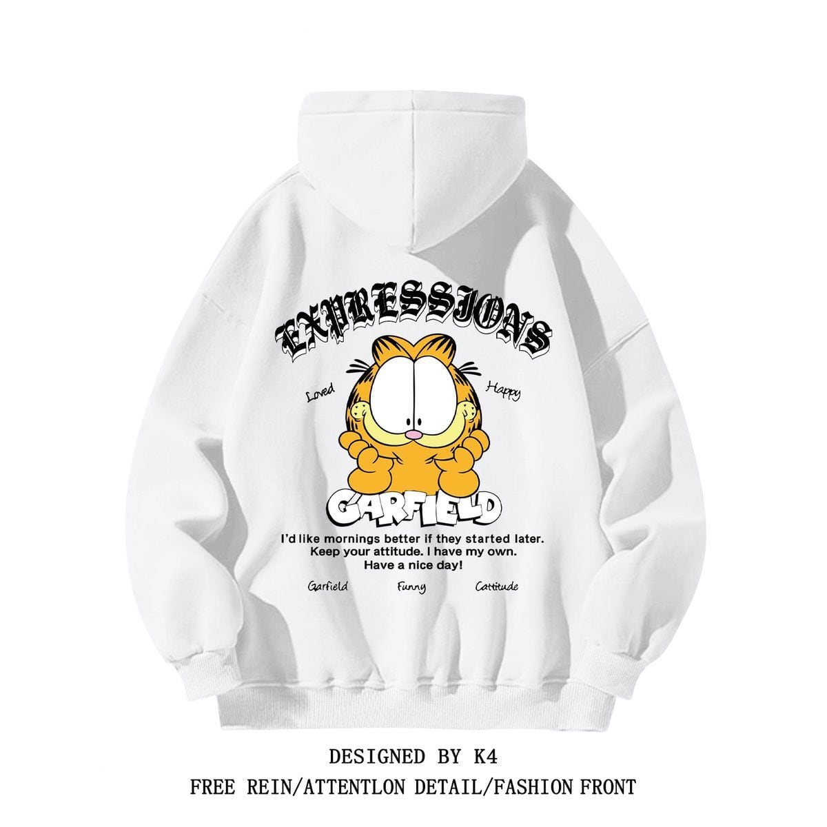 リッチ  話題沸騰中 カジュアル プリント 5色選択 裏起毛　男女兼用 パーカーE-12393