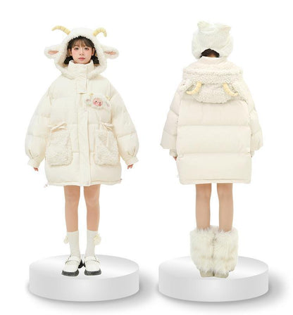 絶対欲しい 大人可愛い 柔らかくて優しい印象 ダウンジャケット E-10067