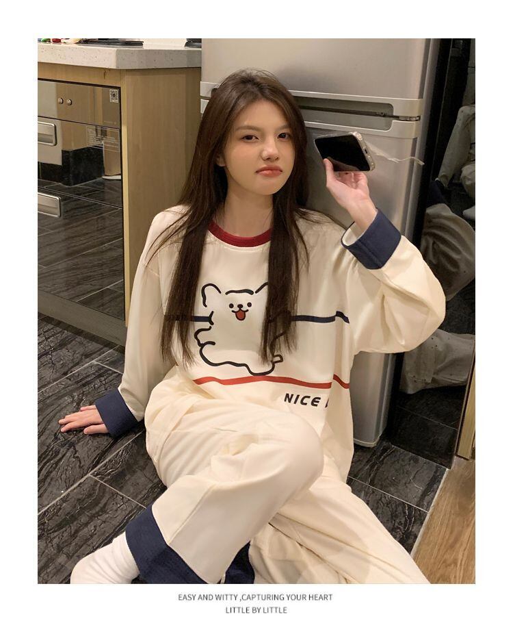 着回し力抜群 着心地良い 柔らかくて優しい印象 3種選択 トップス+パンツセット パジャマE-10922