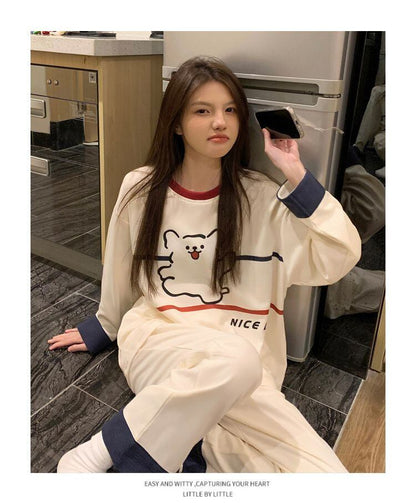 着回し力抜群 着心地良い 柔らかくて優しい印象 3種選択 トップス+パンツセット パジャマE-10922