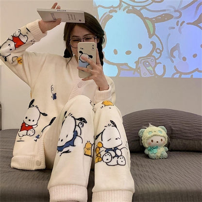 見逃し厳禁 パジャマ レディース秋冬ルームウェア トップス+パンツセットE-5730