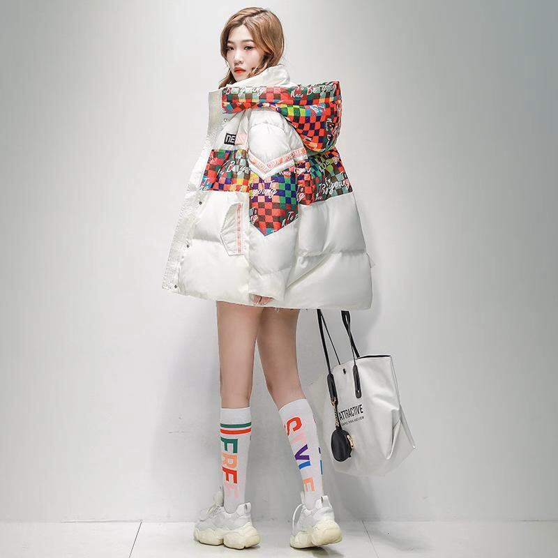 ファッション 2色選択 スタイルアップ フード付きジッパーコート E-10238