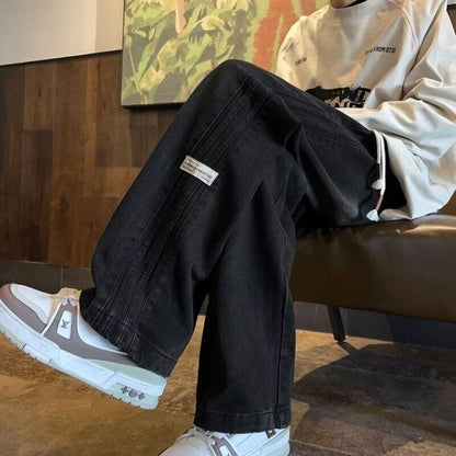 超人気 着回し力抜群 売り切れ必至 プラスベルベット 2色選択 デニム ワイドパンツE-9879