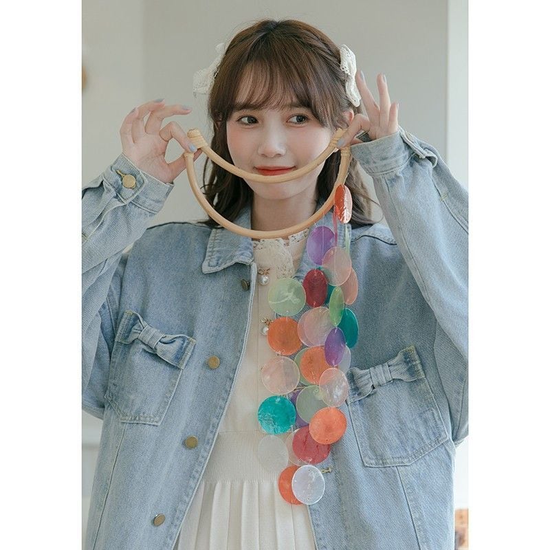 今季マストバイ ファッション ルーズ デニムジャケット<ins-6545>