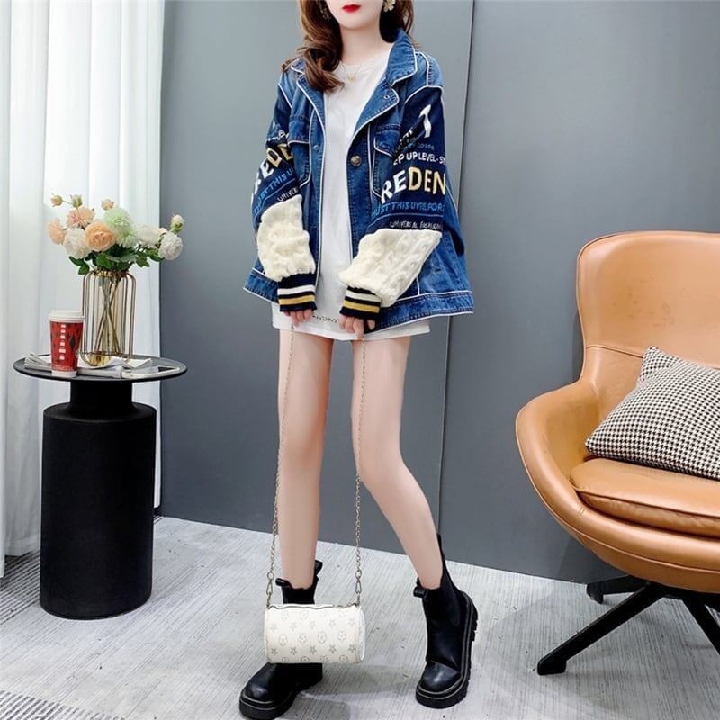 合わせやすい 好感度満載 切り替え ジャケット ブルゾンiEf-3786