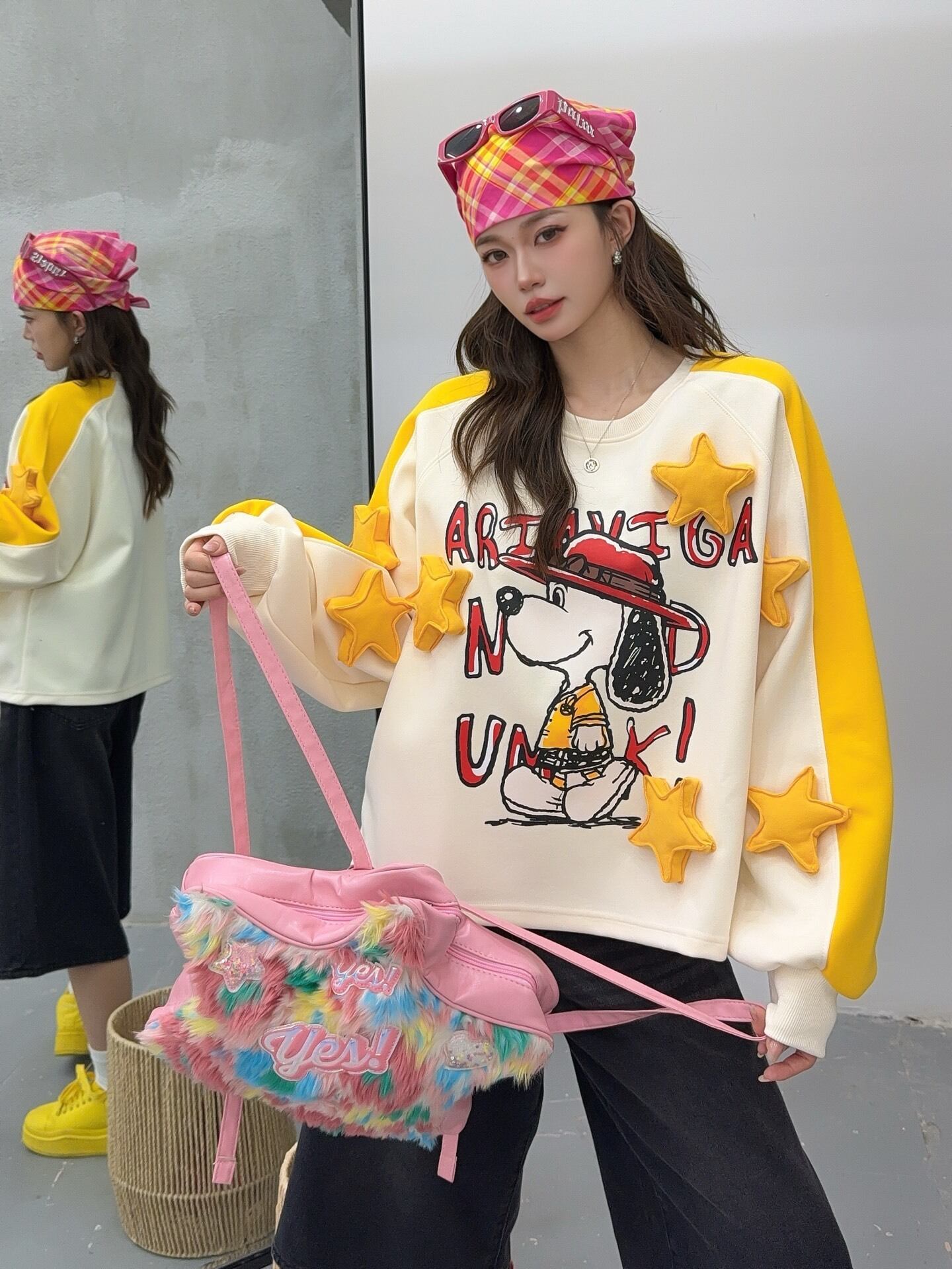 アバンギャルド ファッション カジュアル   2色 スウェット E-12209