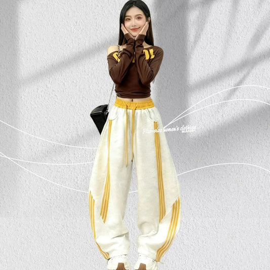 定番シンプル 絶対欲しい 切り替え 個性的なデザイン 5色選択 スポーツスウェットパンツE-12477