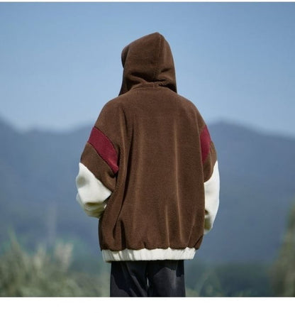 話題沸騰中 もこもこボア 3色展開 ジップアップパーカーE-12582