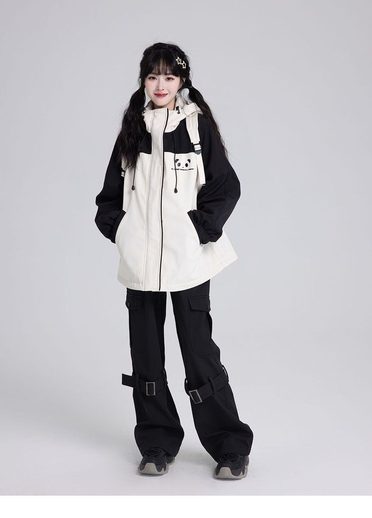 超人気商品 マウンテンジャケット全2色 パンダロゴ 男女兼用 コート E-4794