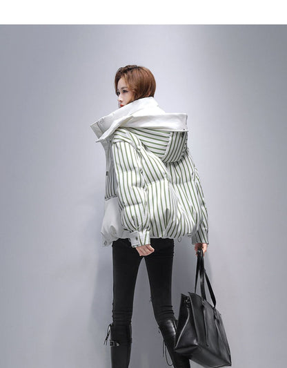 圧倒的セクシー フード付きジッパーコート 4色選択 E-10052