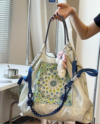 大好評  刺繍プリント  環境保護バッグ ショッピングバッグ<ins-5734>