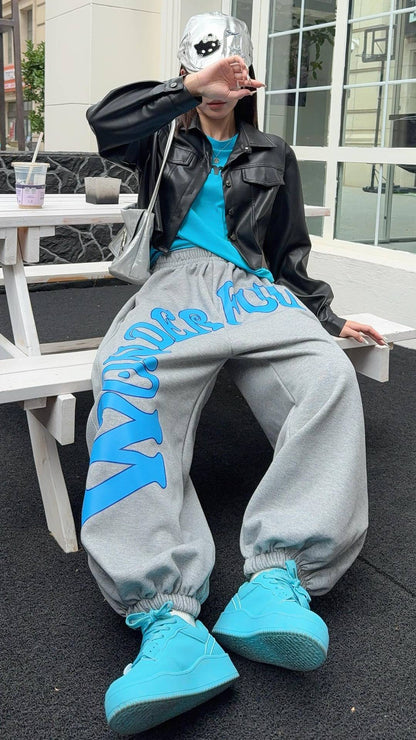 デザイン オシャレ 切り替え 4色 スウェット パンツ E-12210