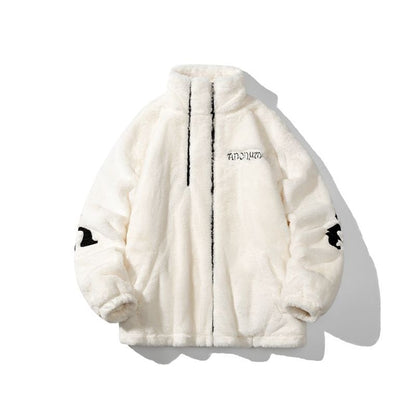 大好評 刺?ロゴ もこもこボア 3色展開 ジャケットE-12584