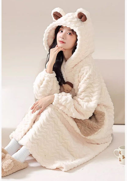 好感度UP コーラルベルベットパジャマ女性冬プラスベルベットと厚みのある スタイルアップ 6種選択 パジャマE-9692