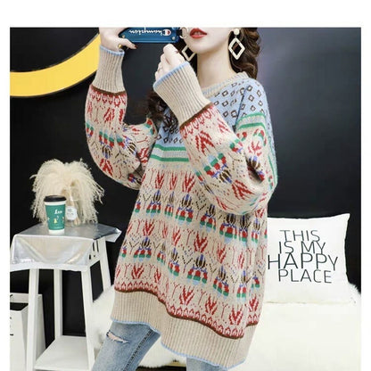 都市ファッショ オシャレ デザイン   スタイルアップ  カジュアル ニットトップスiEf-10670