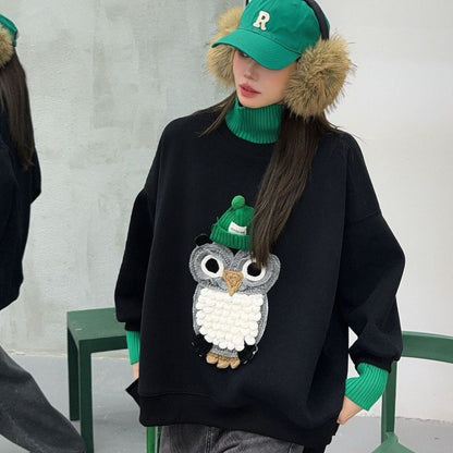 着回し力抜群　絶対流行  個性的なデザイン トレンドアイテム 2色選択 スウェットE-12316