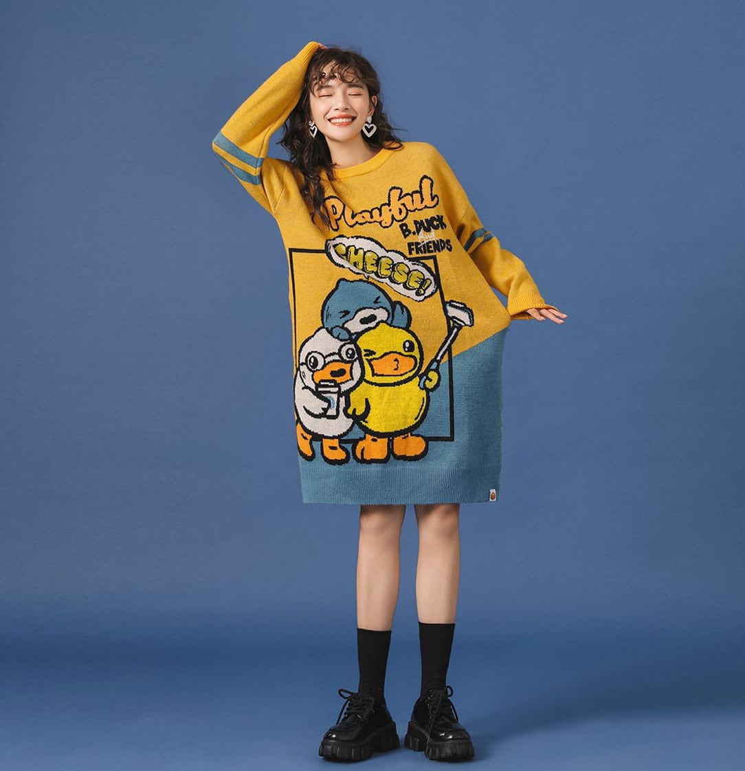 話題沸騰中 キュート 超人気 おしゃれ度高め 4種選択 ニットトップスE-9382