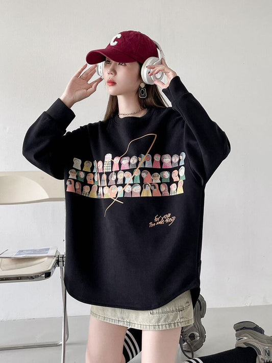 着回し力抜群 Eweet系可愛い オシャレデザイン スウェットE-10565