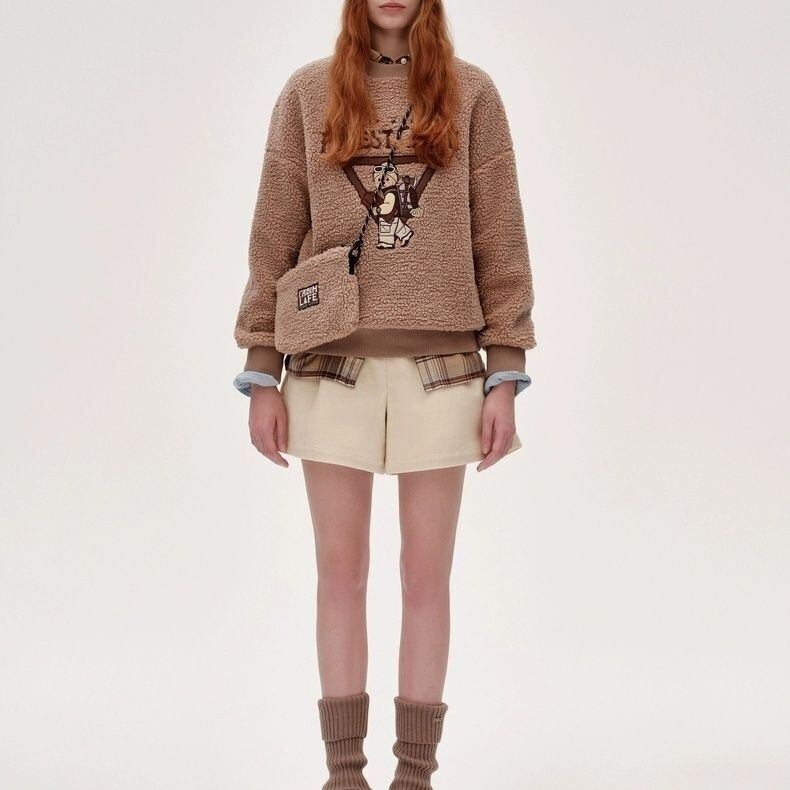 （バッグ付き）絶対流行 保温 スタイルアップ 防風 防寒 カジュアル ショルダーバッグ付き 3色選択 パーカーE-10523