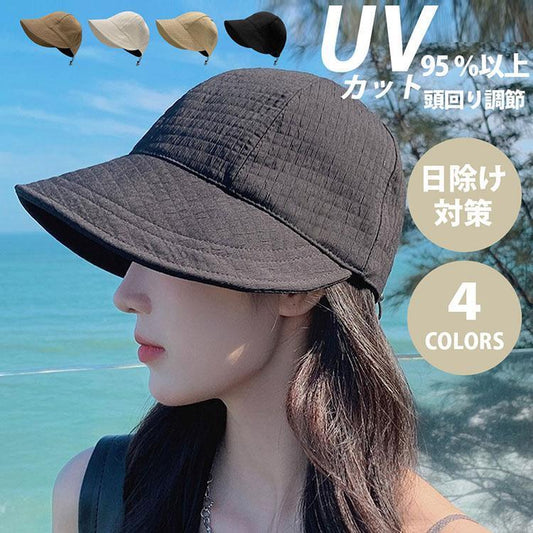 レディース UVカット 帽子 日焼け防止 夏 小顔効果 日よ 帽子<ins-6557>