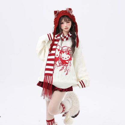 都市ファッショ デザイン オシャレ 目を奪われる 2色選択 ニットトップスE-9833