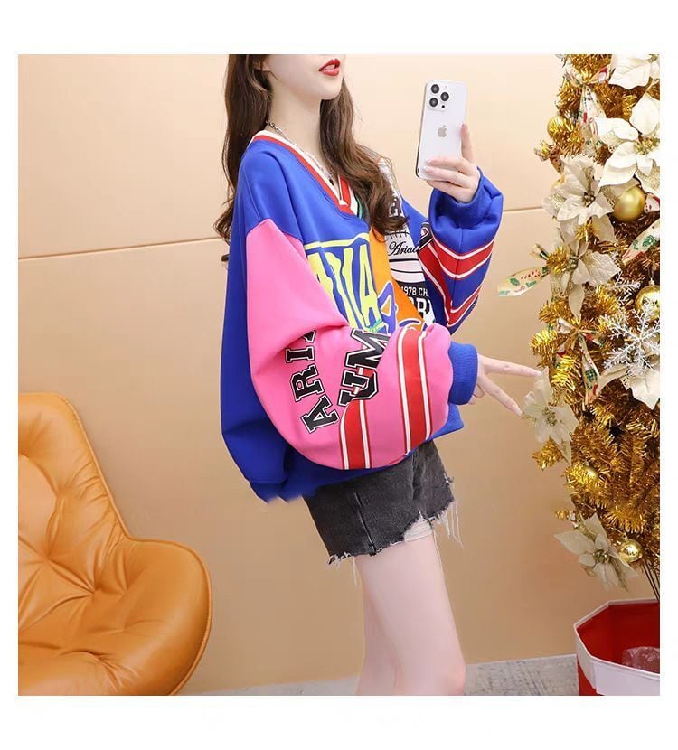 個性的なデザイン トレンドアイテム 2色選択 スウェット E-12296