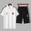 男女兼用 肌触りの良い Tシャツ & ショーツ セットアップ E-13224