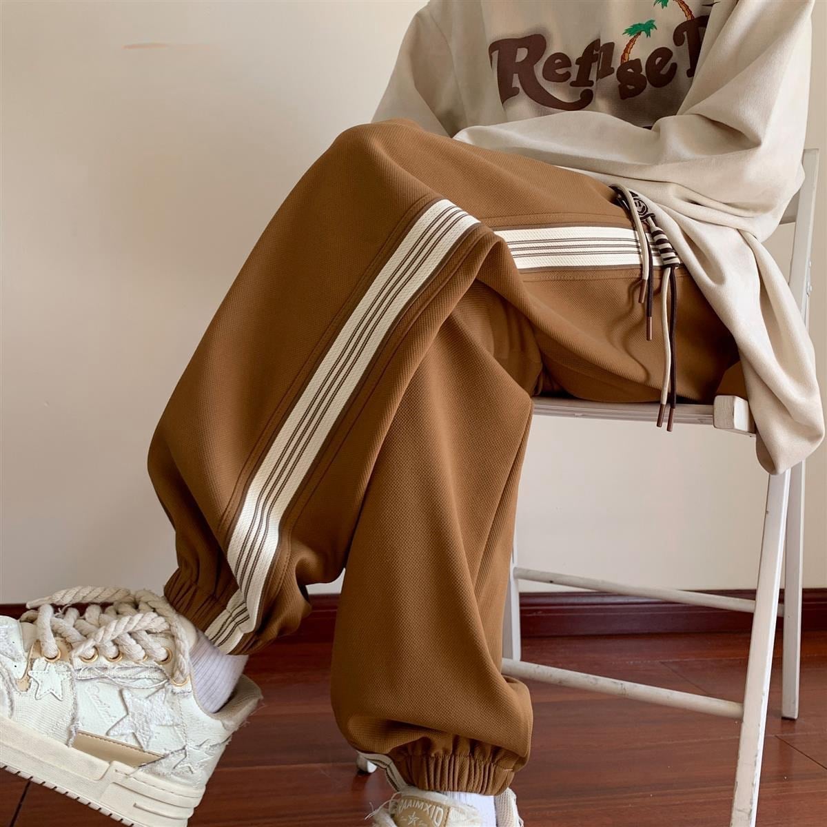 絶対欲しい ファッション 個性派 スウェットパンツ男女兼用 E-6207