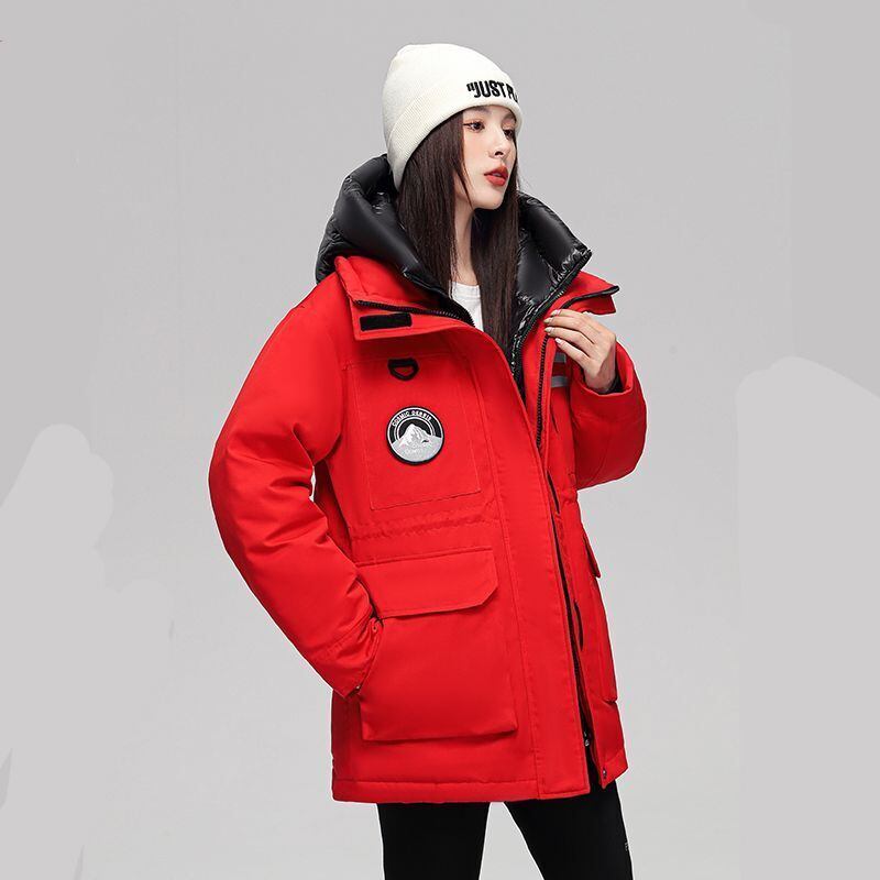 ファッション感満々 肌触り抜群 高見えデザイン 3色選択 ダウンジャケット E-9678