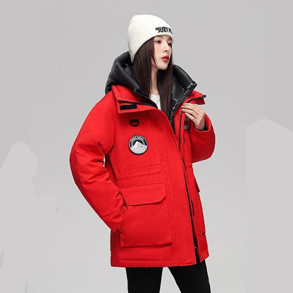 ファッション感満々 肌触り抜群 高見えデザイン 3色選択 ダウンジャケット E-9678