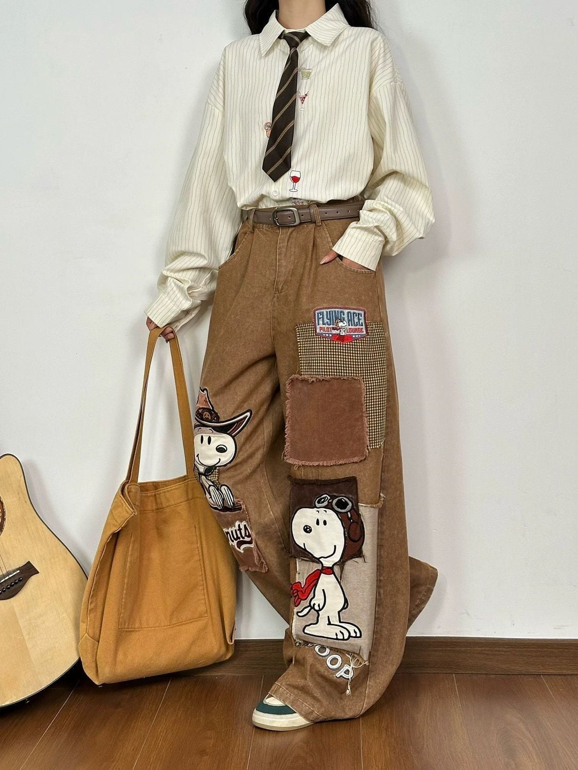 絶対流行 売り切れ必至 プラスベルベット  デニム ワイドパンツE-12353