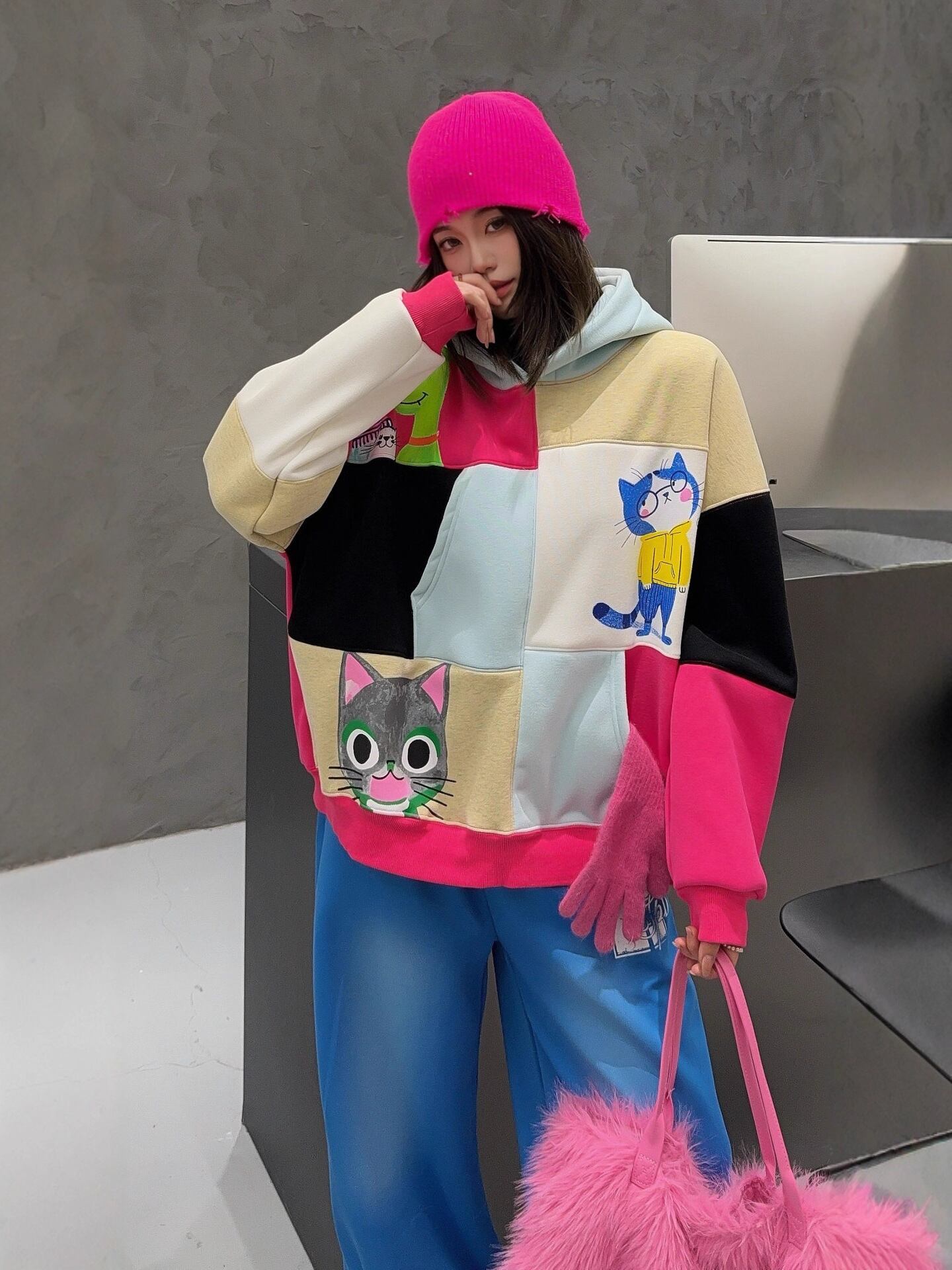 絶対欲しい  アバンギャルド ファッション カジュアル   2色 スウェット E-12212