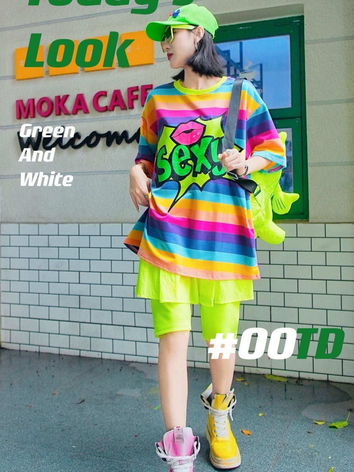 大活躍 ファッション 超人気 個性派 ルーズ 半袖シャツE-6758