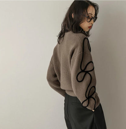 エレガント キュート  柔らかくて優しい印象  カジュアル   3色 スウェット  E-12214