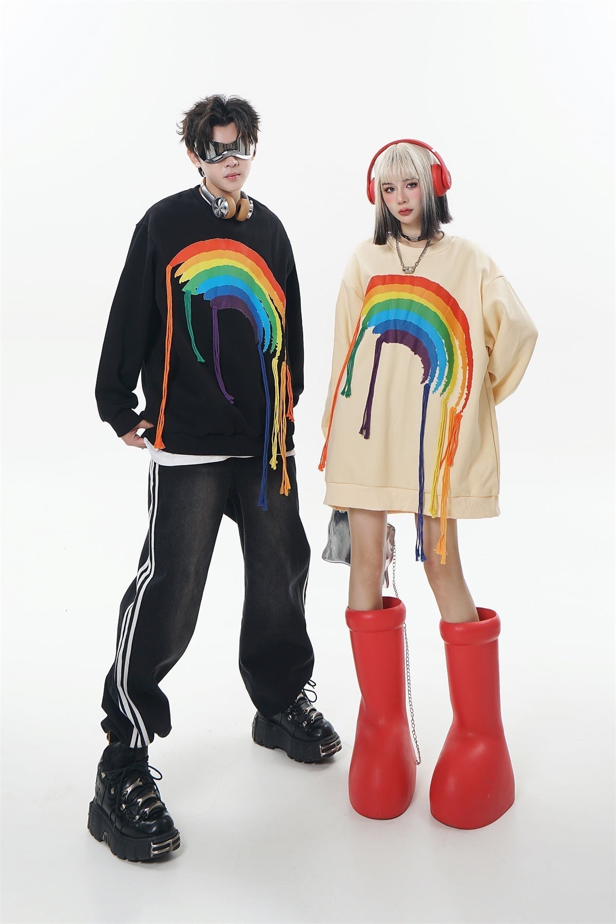 絶対流行 アバンギャルド 個性派 上質 スウェットE-6460