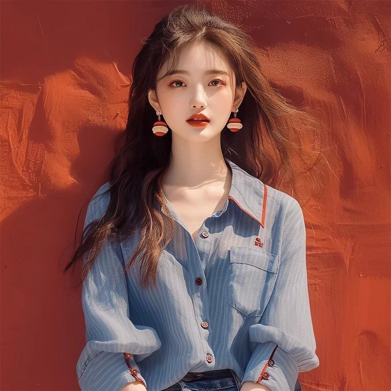 絶対欲しい 気質アップ シンプルだけど一癖あるコーデ エレガント 全2色 シャツ E-9157