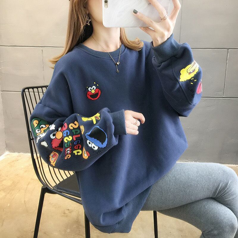 【人気商品再入荷】超人気 キュート ファッション ルーズ 男女兼用 スウェットE-6837